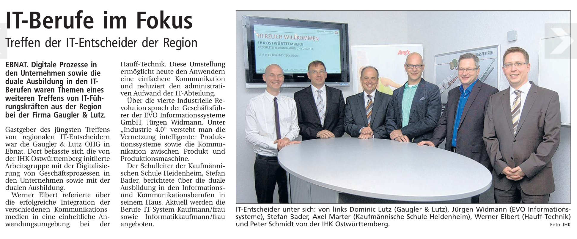 IT-Berufe im Fokus: Treffen der IT-Entscheider der Region