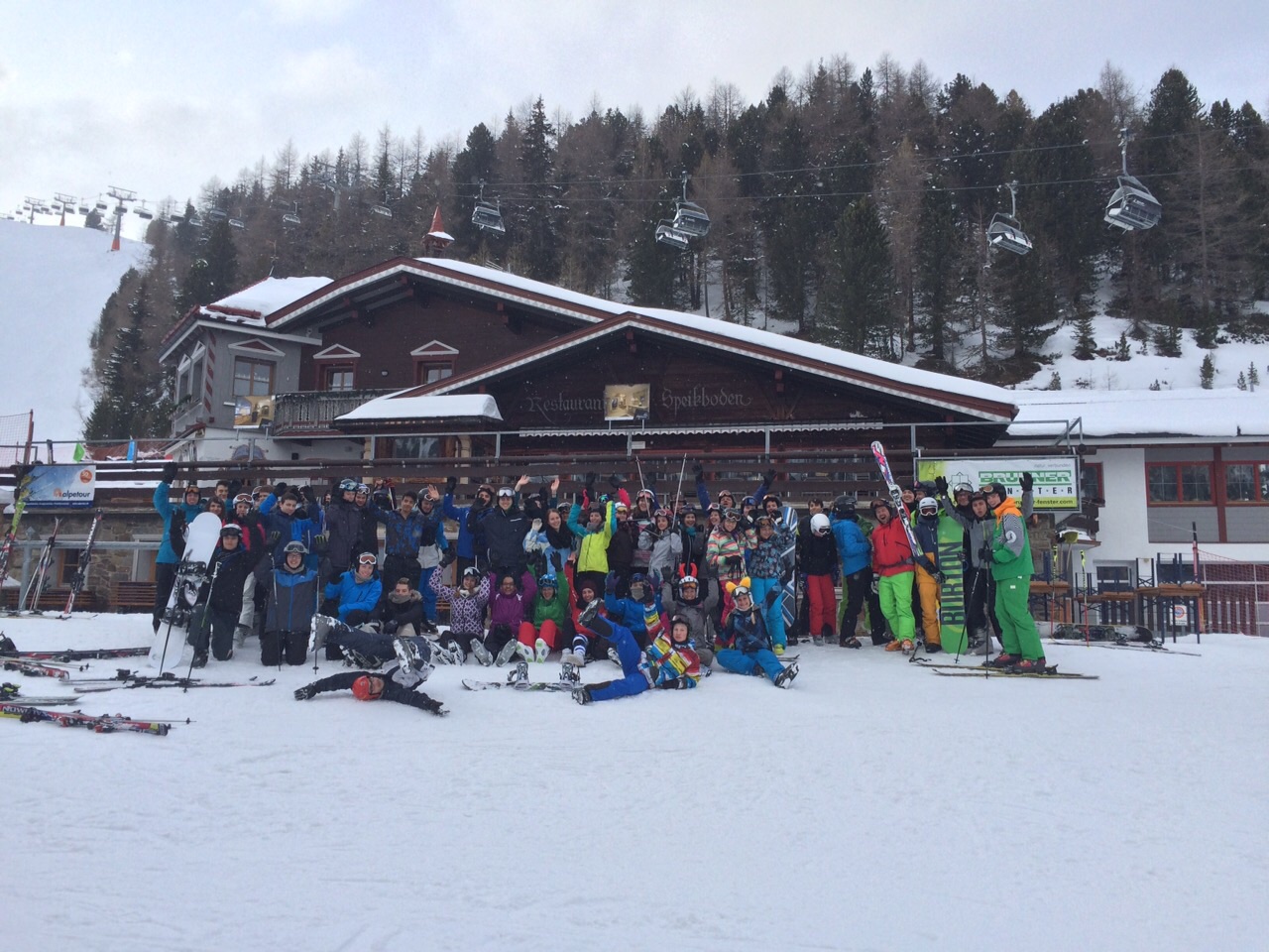 Skilandheim der Eingangsklasse am Speickboden / Südtirol